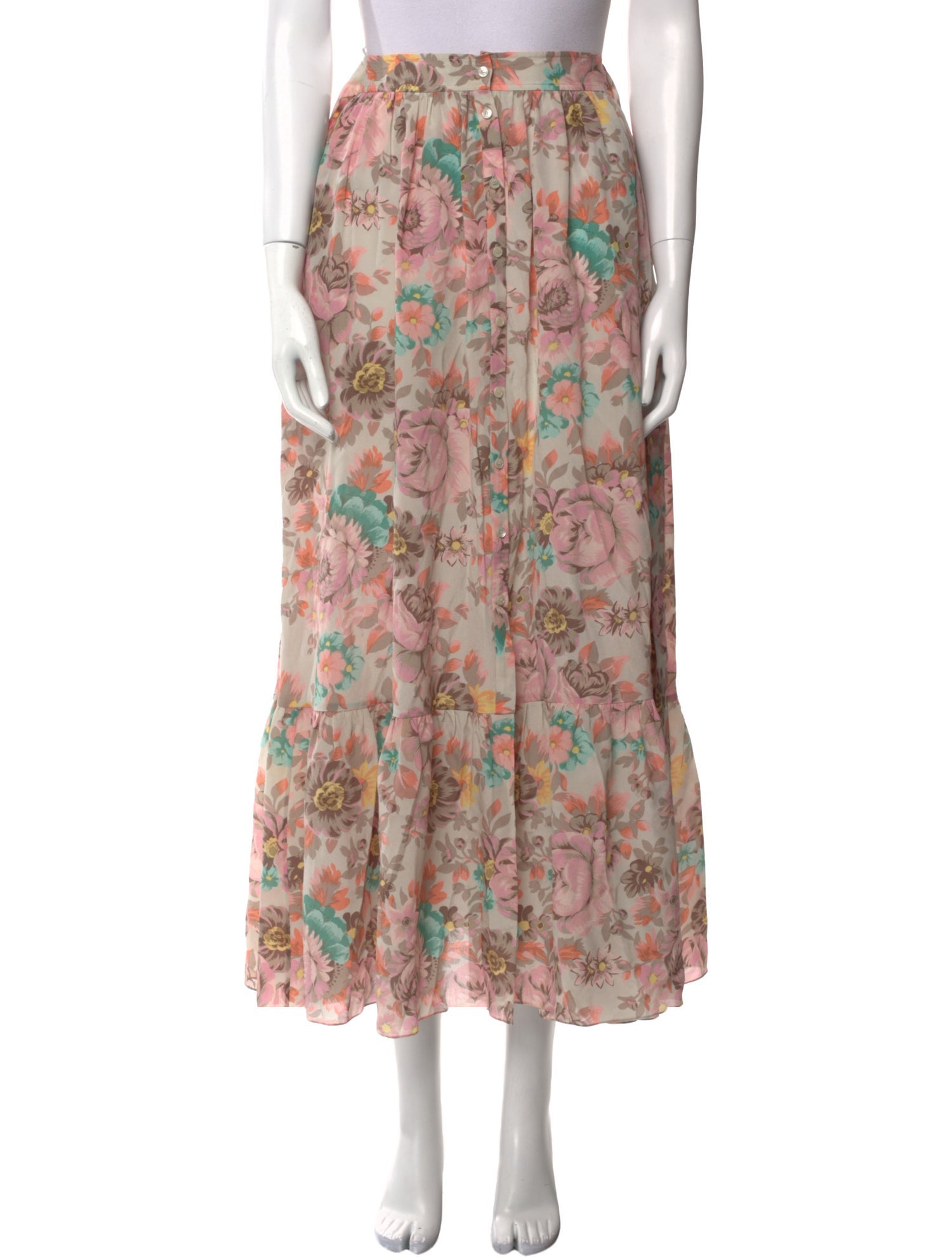 Chloé Silk Midi Length Skirt w/ Tags