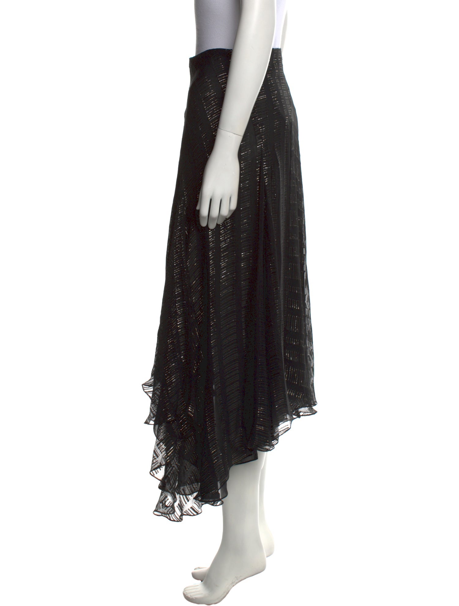 Chloé Silk Midi Length Skirt