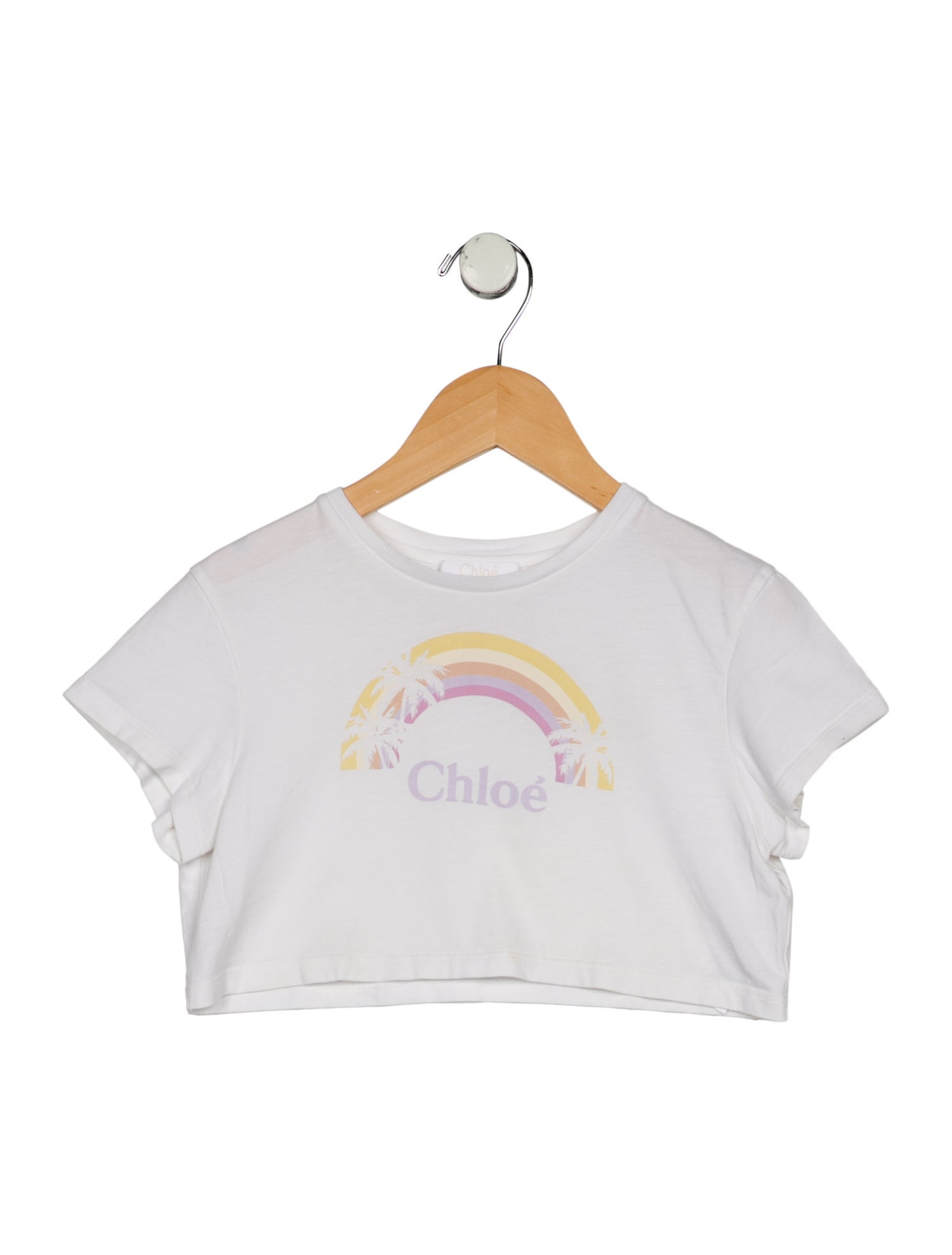 Chloé Short Sleeve Cropped Top