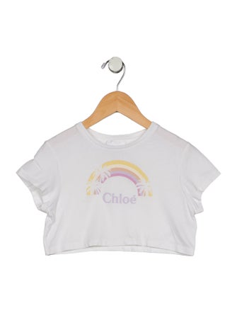 Chloé Short Sleeve Cropped Top