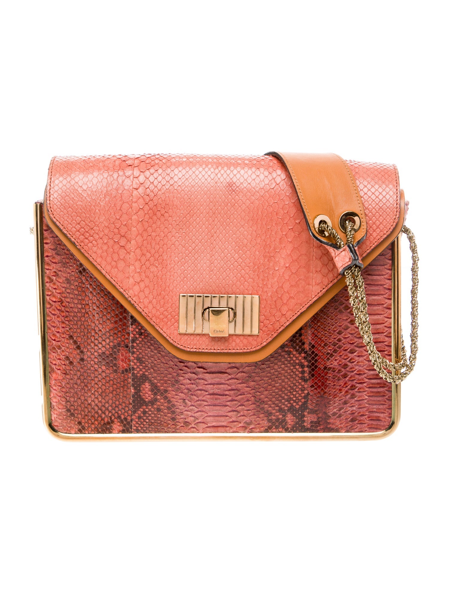 Chloé Snakeskin Shoulder Bag Medium