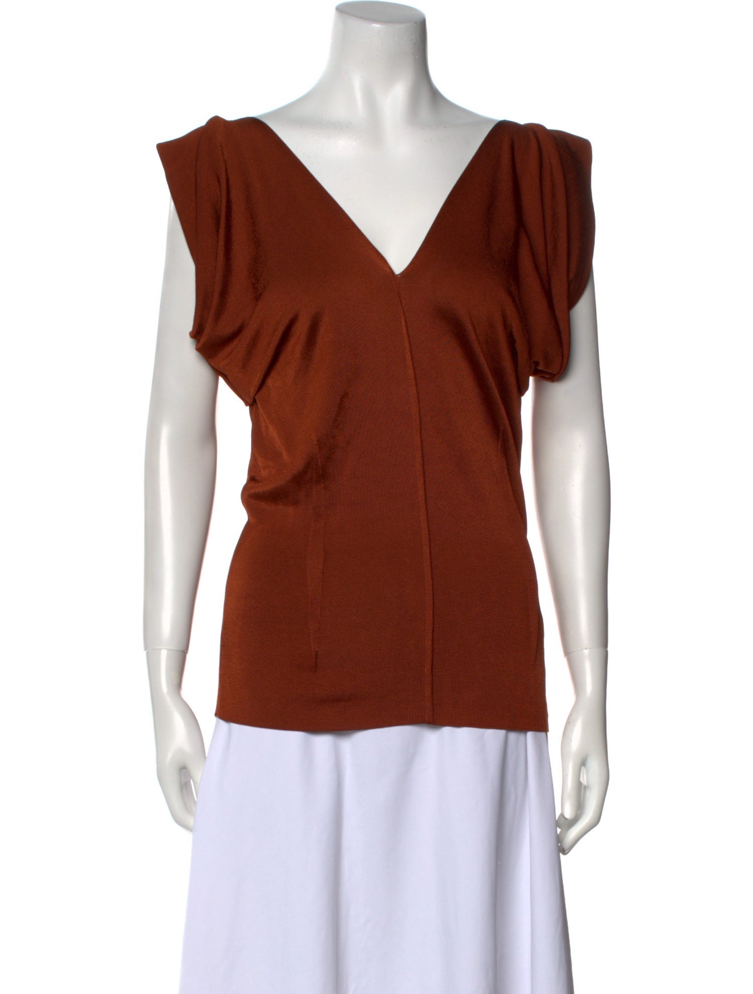 Chloé V-Neck Short Sleeve Blouse