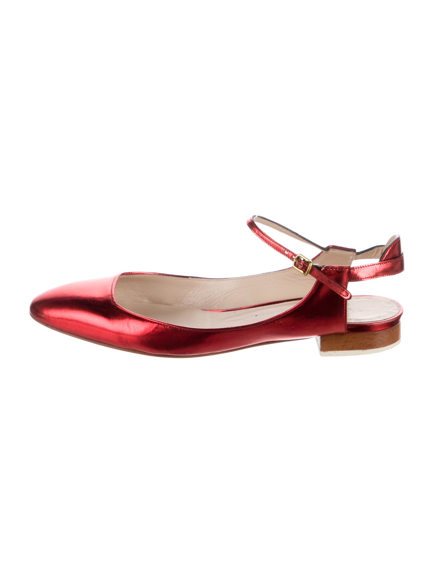 Chloé Leather Slingback Flats