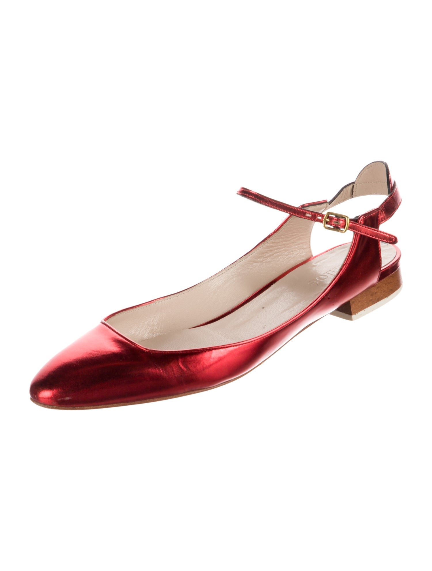 Chloé Leather Slingback Flats