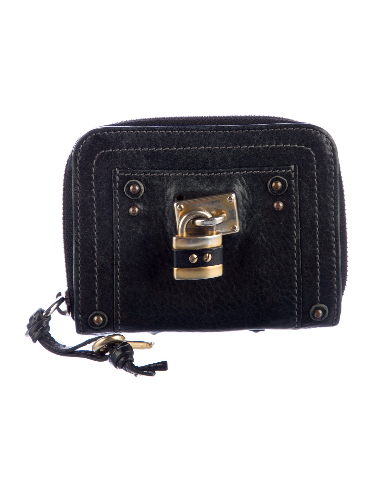 Chloé Porte Feuille Leather Wristlet