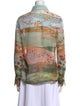 Chloé Virgin Wool Printed Button-Up Top