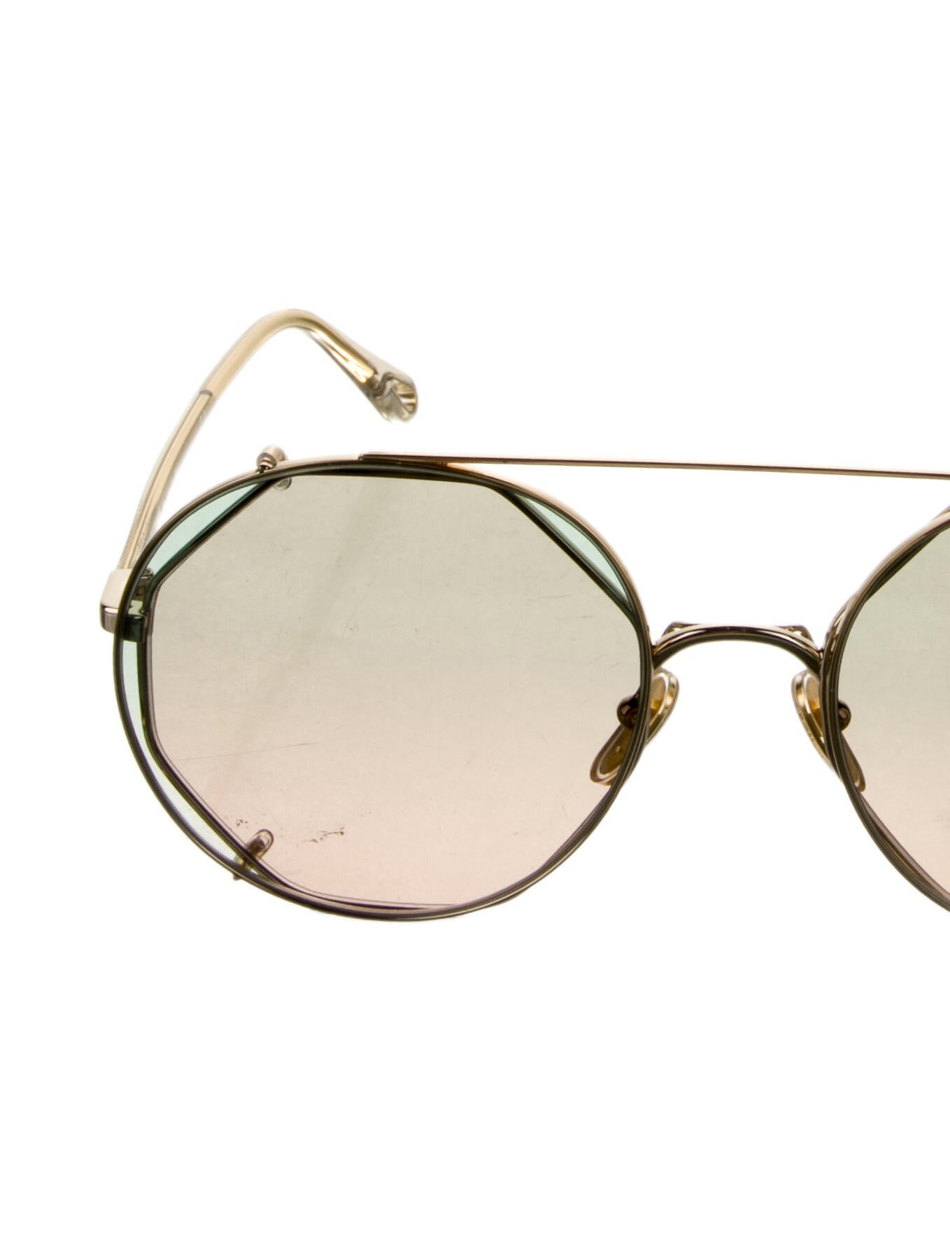 Chloé Round Mirrored Sunglasses