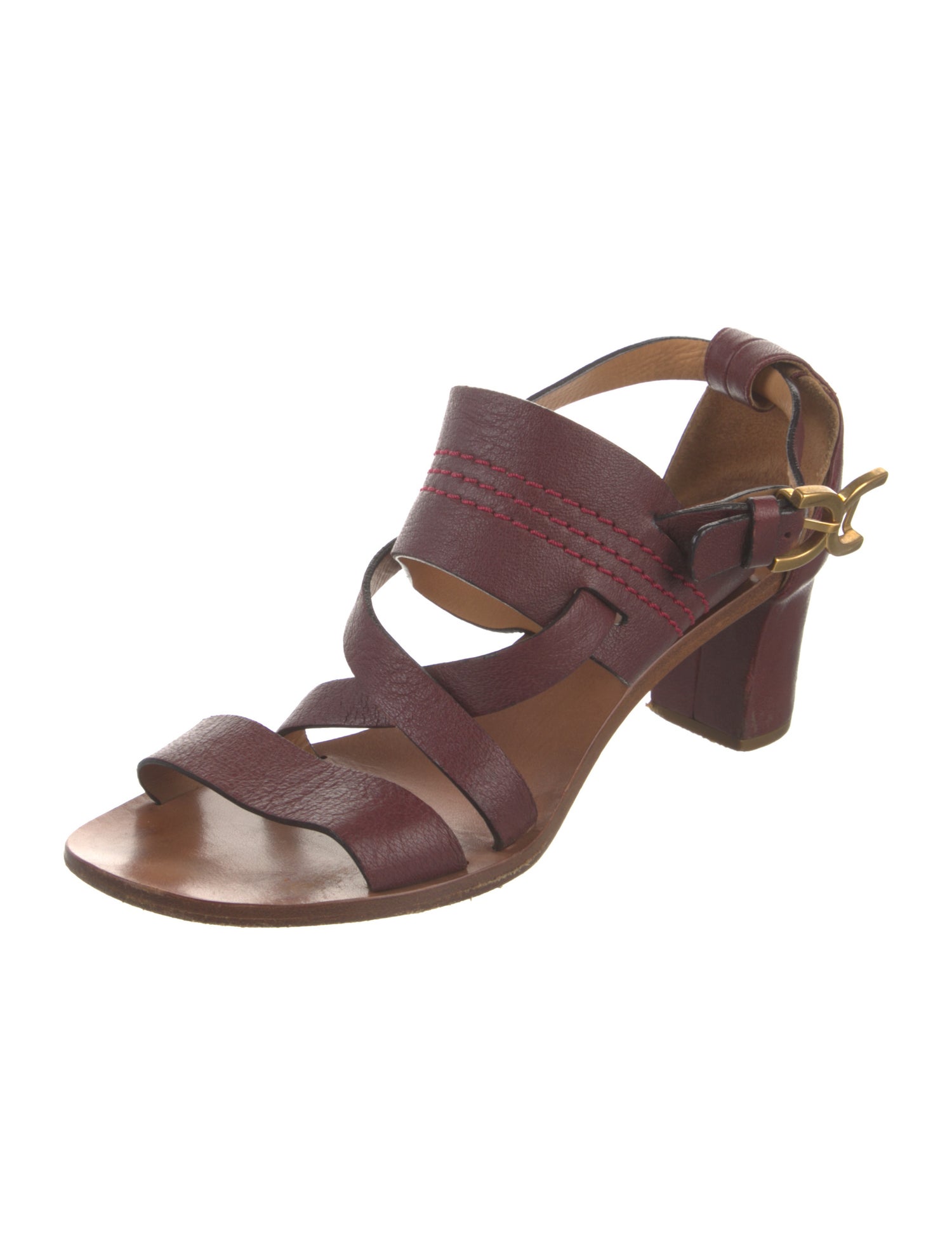 Chloé Leather Slingback Sandals