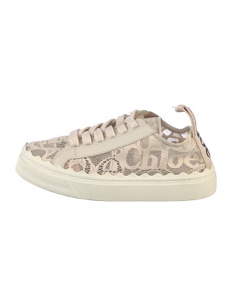 Chloé Lace Lace Pattern Sneakers