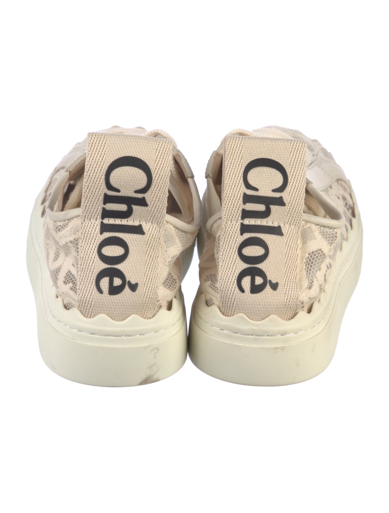 Chloé Lace Lace Pattern Sneakers