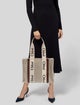 Chloé Canvas Chloe Small Woody tote bag in linen Medium
