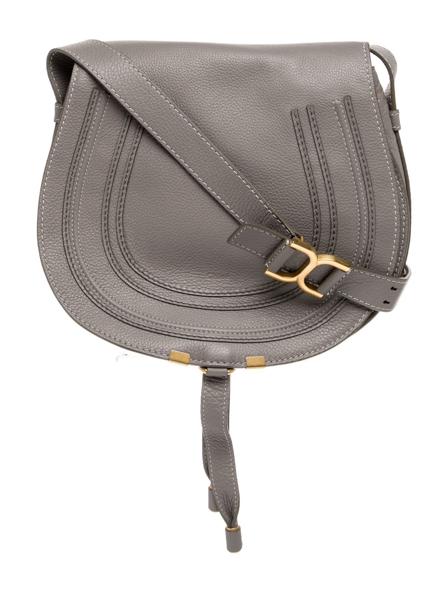 Chloé Leather Marcie Saddle bag Medium