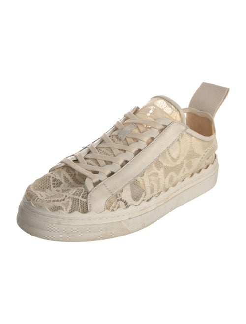 Chloé Lace Lace Pattern Sneakers