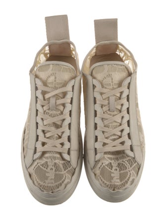 Chloé Lace Lace Pattern Sneakers