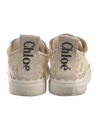 Chloé Lace Lace Pattern Sneakers