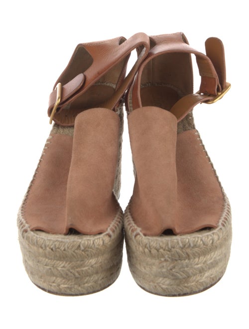 Chloé Suede Wedge Sandals