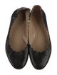 Chloé Leather Scalloped Accent Ballet Flats