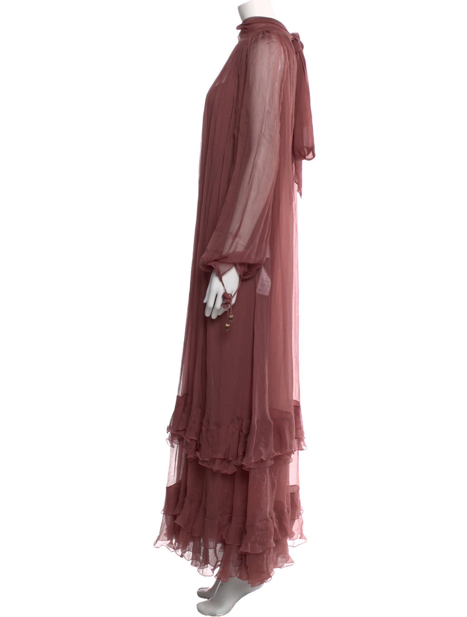 Chloé Mock Neck Long Dress