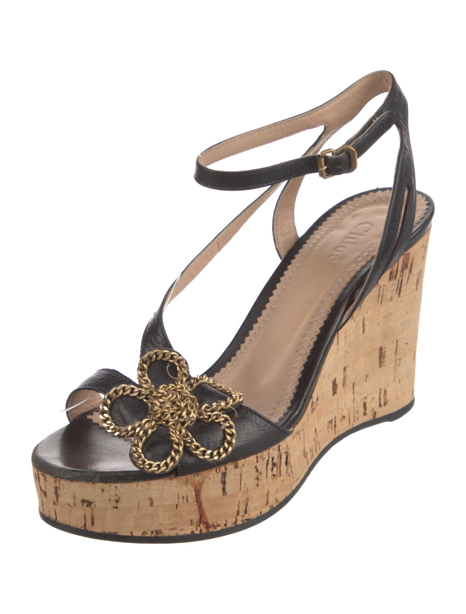 Chloé Leather Slingback Sandals