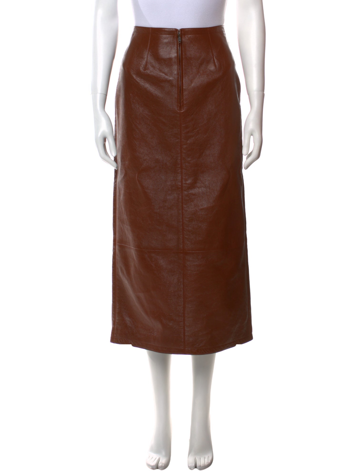 Chloé Lamb Leather Midi Length Skirt w/ Tags