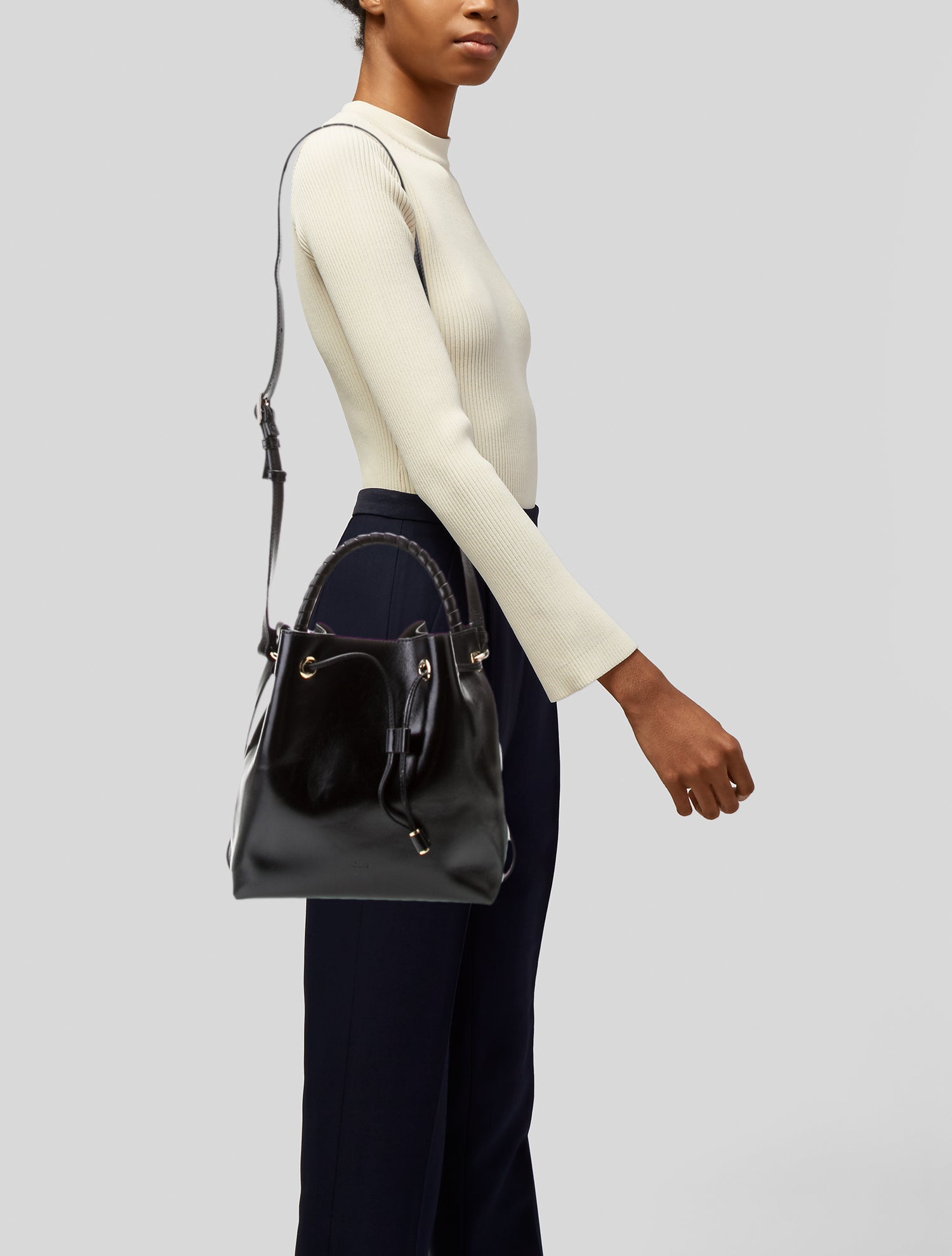 Chloé Leather Bucket Bag