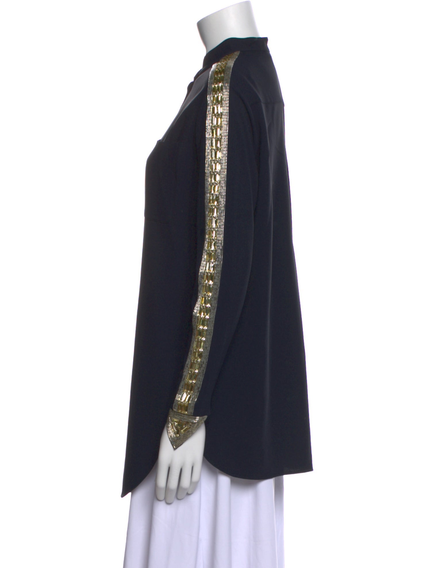 Chloé Mock Neck Long Sleeve Tunic