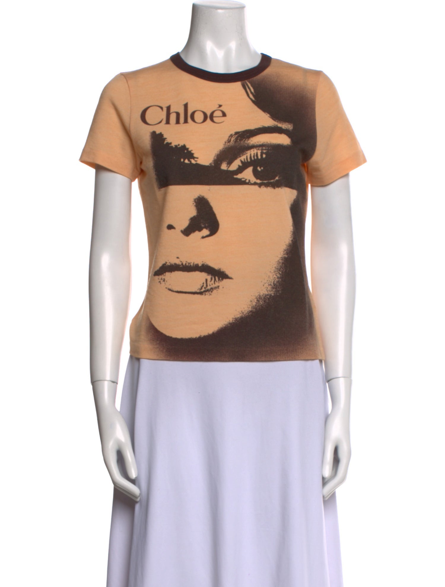 Chloé Graphic Print Crew Neck T-Shirt