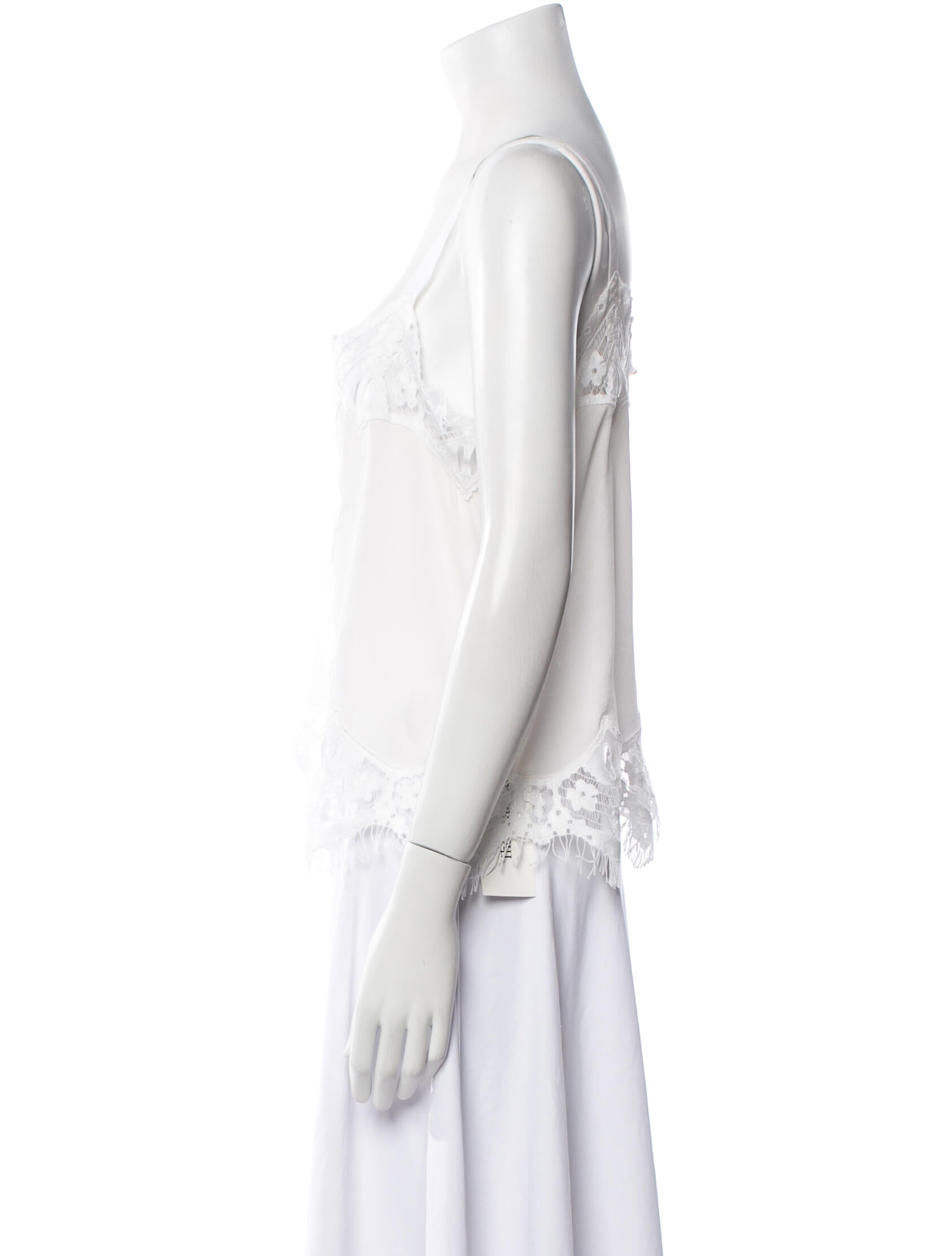 Chloé Square Neckline Sleeveless Blouse