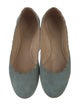 Chloé Suede Scalloped Accent Flats