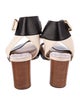 Chloé Leather Colorblock Pattern Sandals