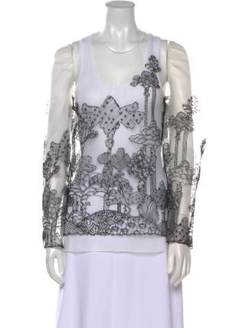 Chloé Tops 2017 Mesh Top XS