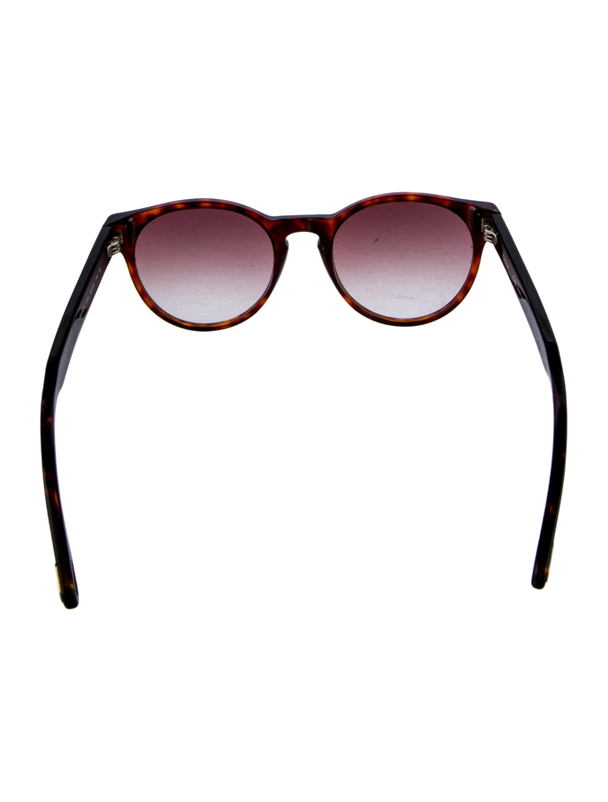 Chloé Round Gradient Sunglasses