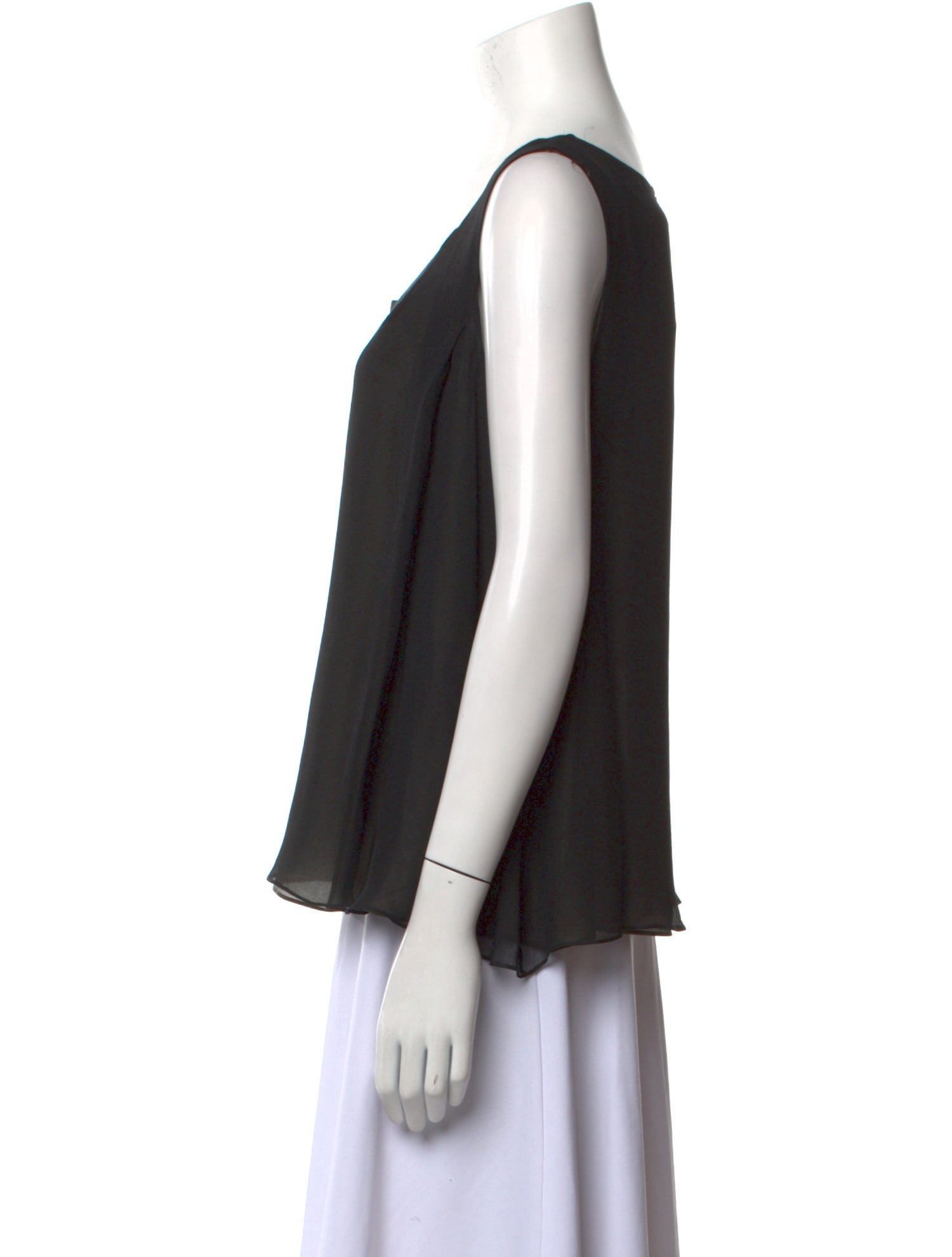 Chloé Silk Scoop Neck Top