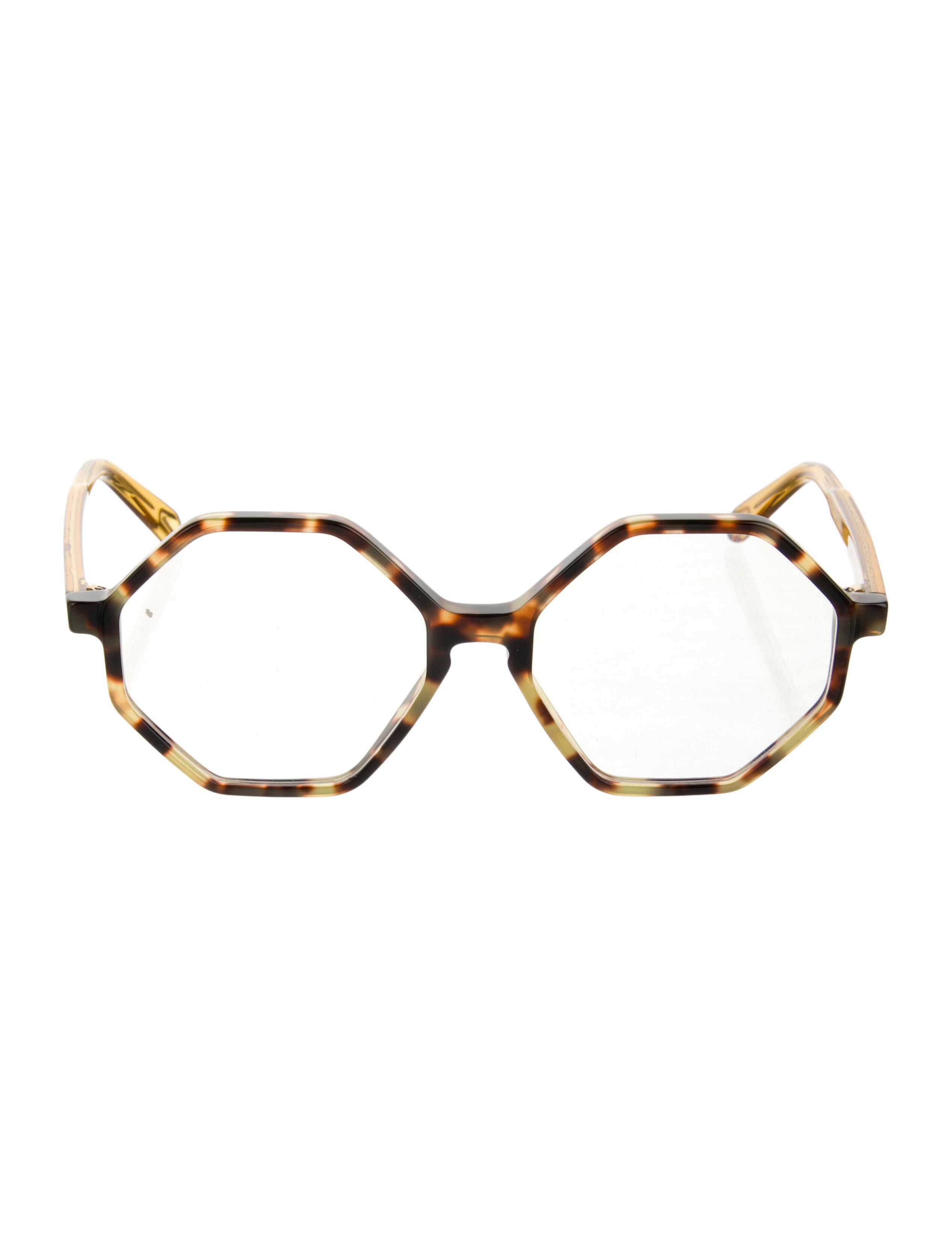 Chloé Square Tortoiseshell Oversize Eyeglasses
