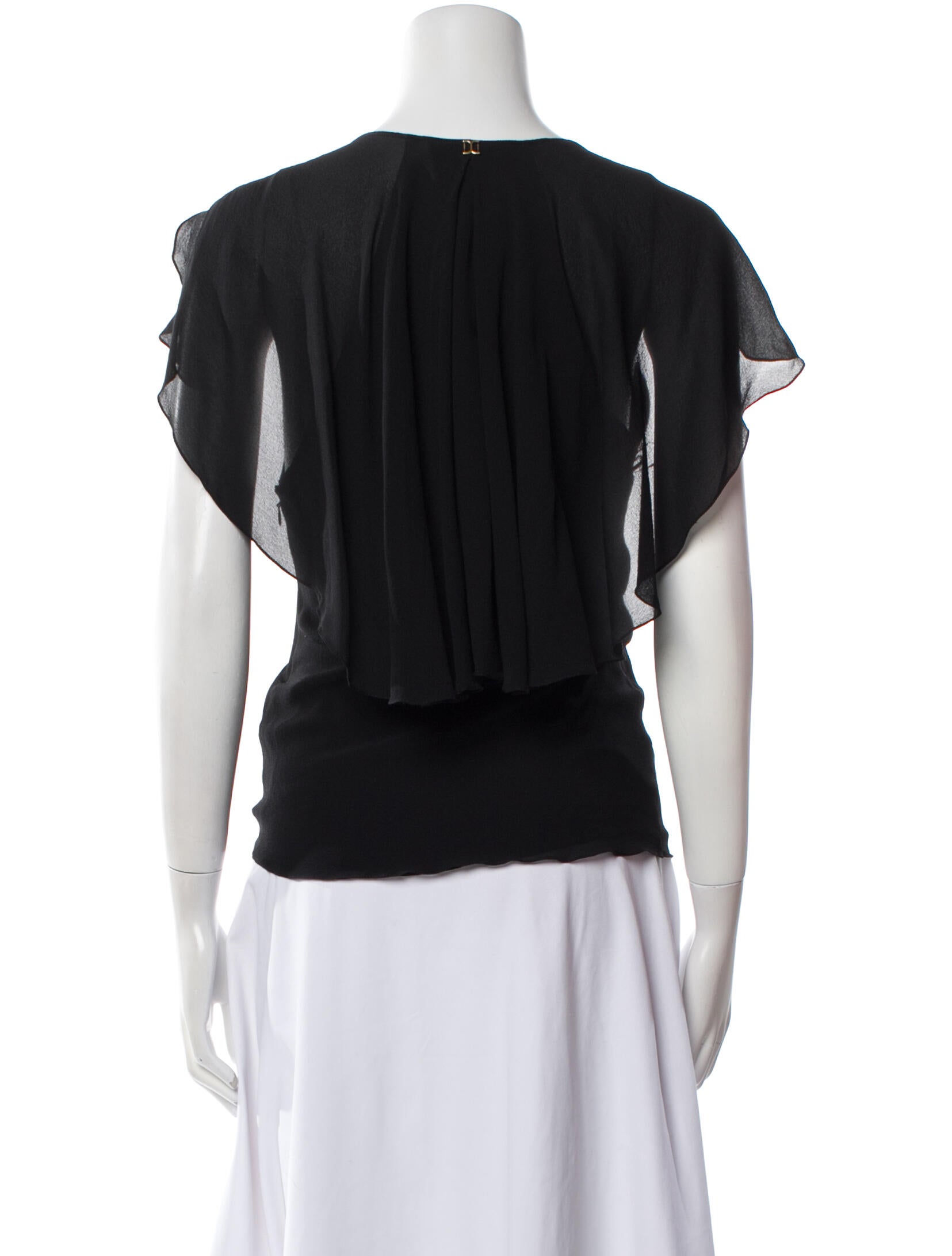 Chloé Silk V-Neck Top