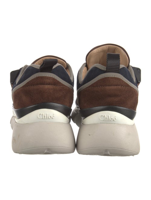 Chloé Canvas Colorblock Pattern Sneakers