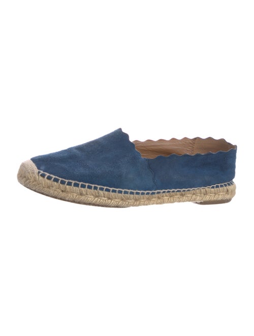 Chloé Suede Scalloped Accent Espadrilles