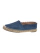 Chloé Suede Scalloped Accent Espadrilles