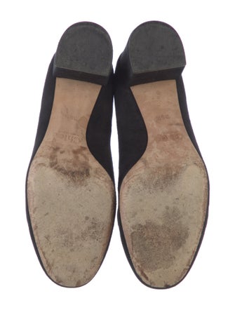 Chloé Suede Scalloped Accent Pumps