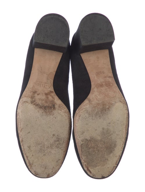 Chloé Suede Scalloped Accent Pumps