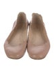 Chloé Leather Scalloped Accent Ballet Flats