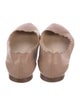 Chloé Leather Scalloped Accent Ballet Flats