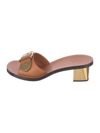 Chloé Leather Slides