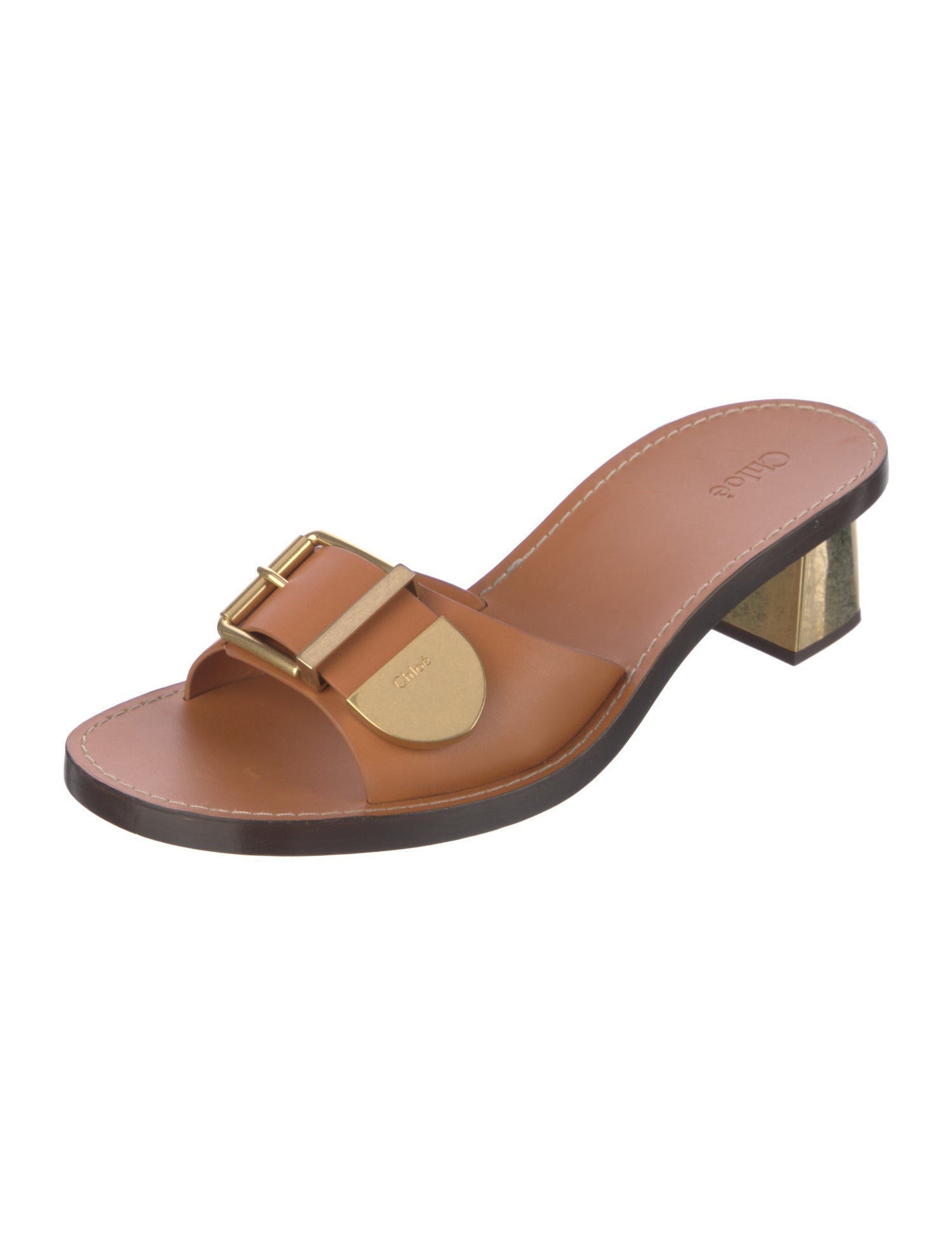Chloé Leather Slides