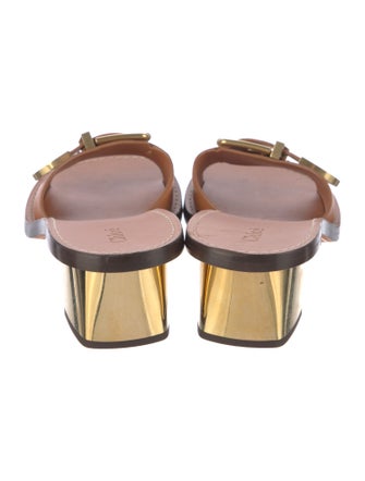 Chloé Leather Slides