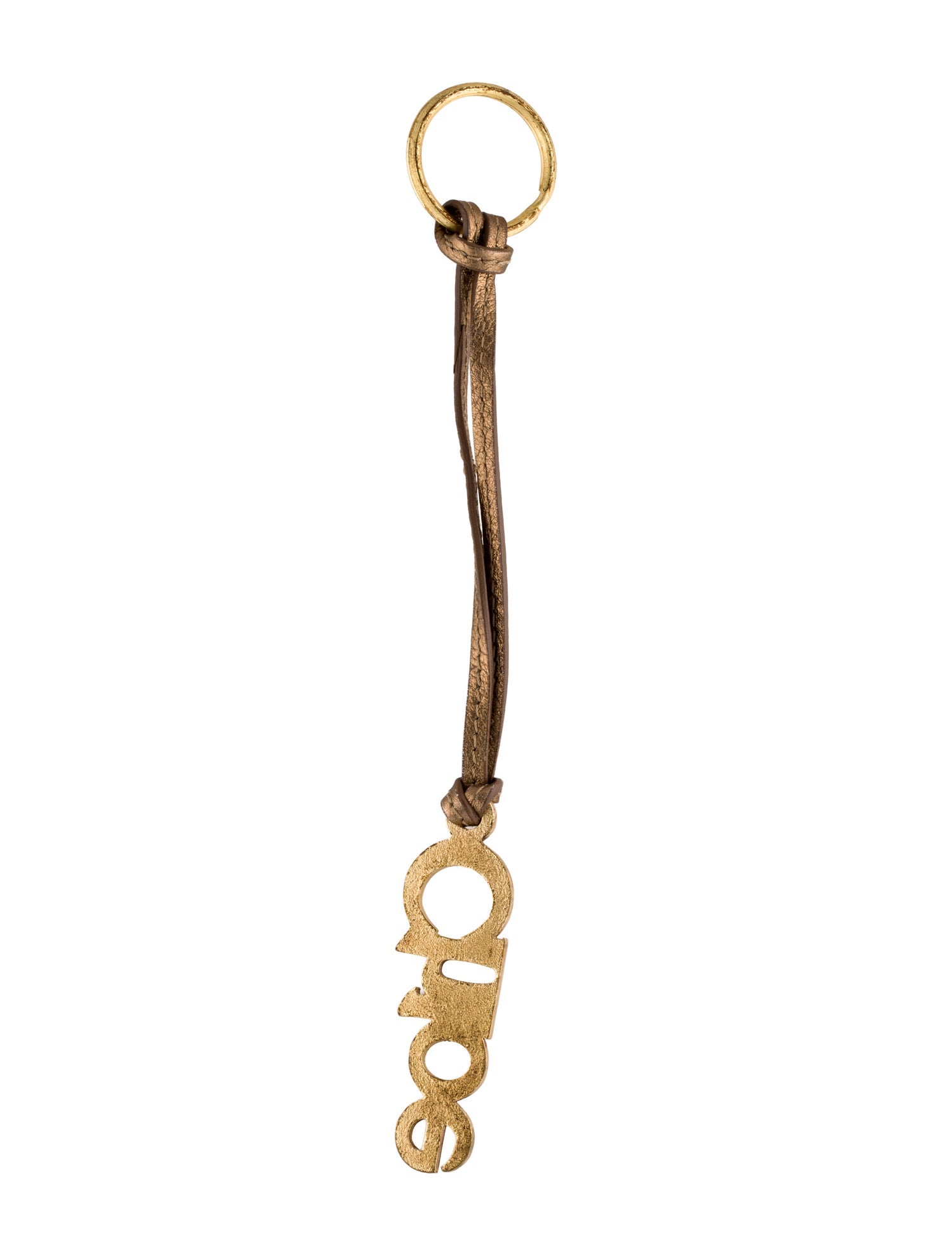 Chloé Gold Crystal Embellished Keyring