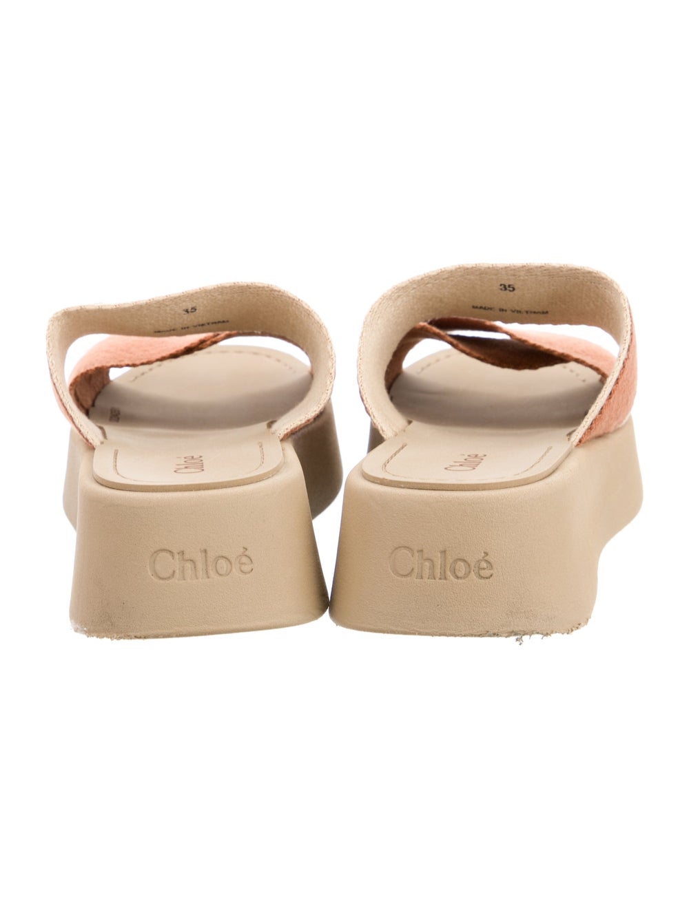 Chloé Chloé Canvas Slides Neutrals - image 4