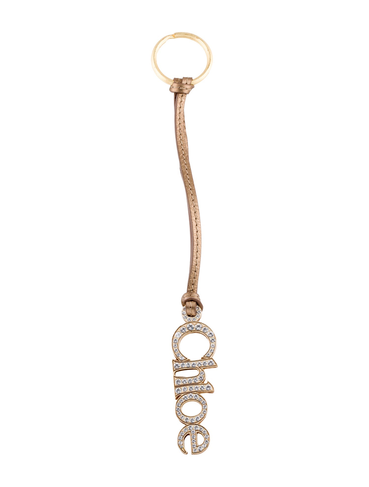 Chloé Gold Crystal Embellished Keyring