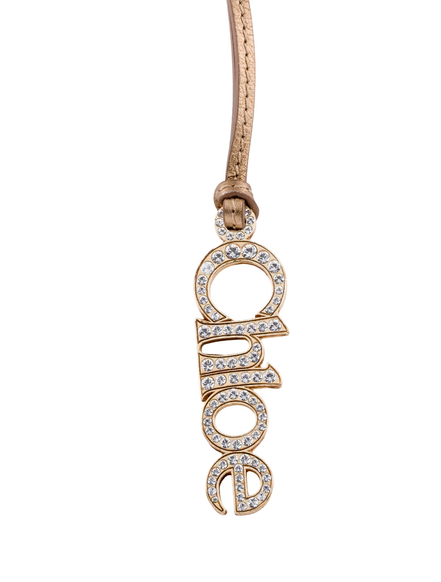 Chloé Gold Crystal Embellished Keyring
