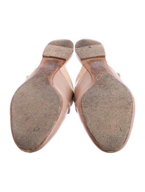 Chloé Leather Scalloped Accent Mules